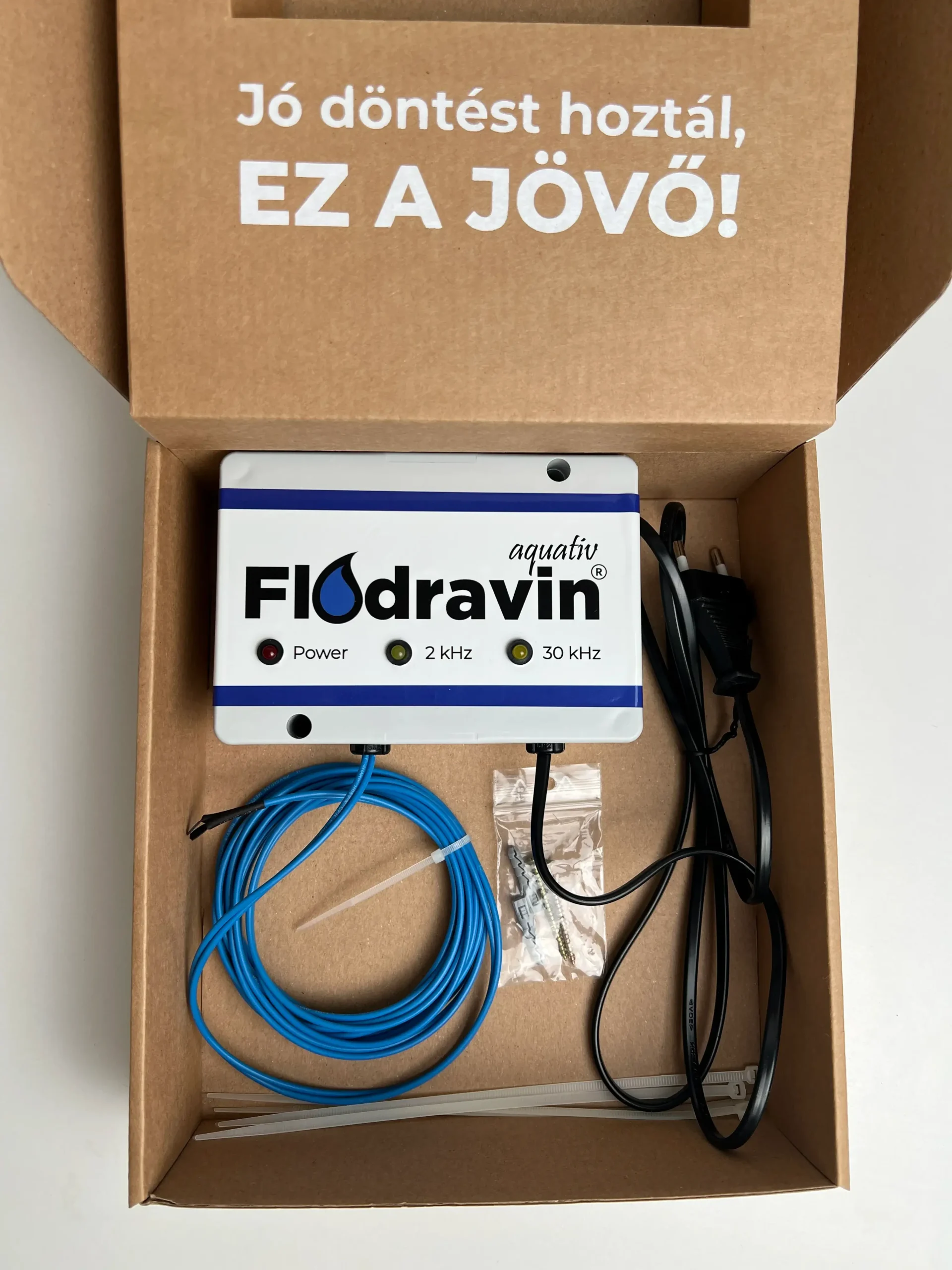 Flodravin Aquatív <span style="color:red">NORMÁL</span> elektromos vízkőképződést gátló és -mentesítő készülék - Image 3